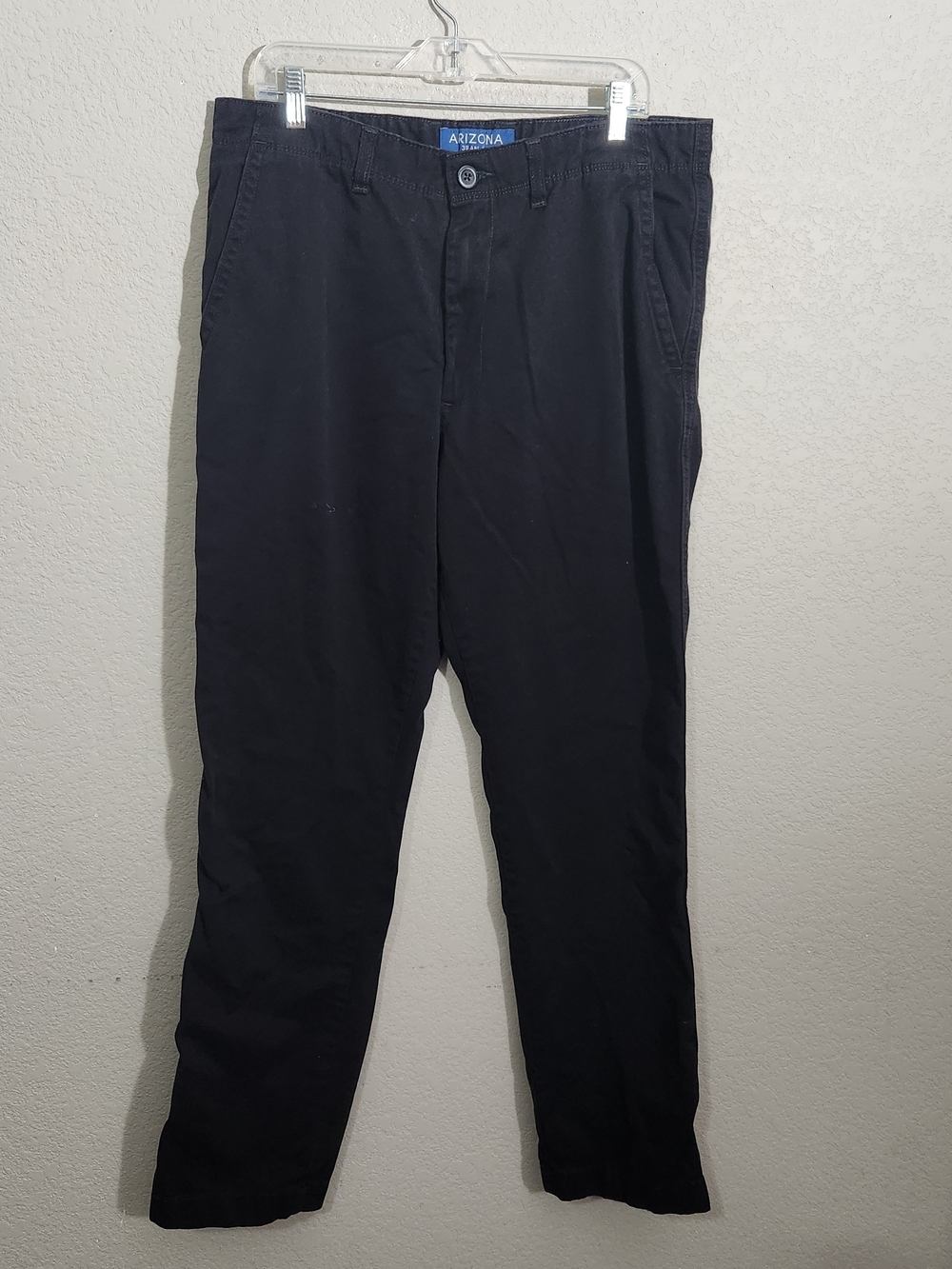 Arizona Jeam Company Pants Men's Black Casual Chinos 36x 34